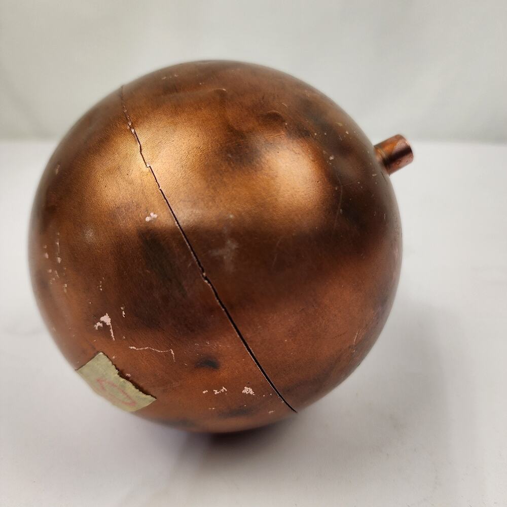 Round Spherical Copper Ball Float Unbranded 4.5" 6.5oz